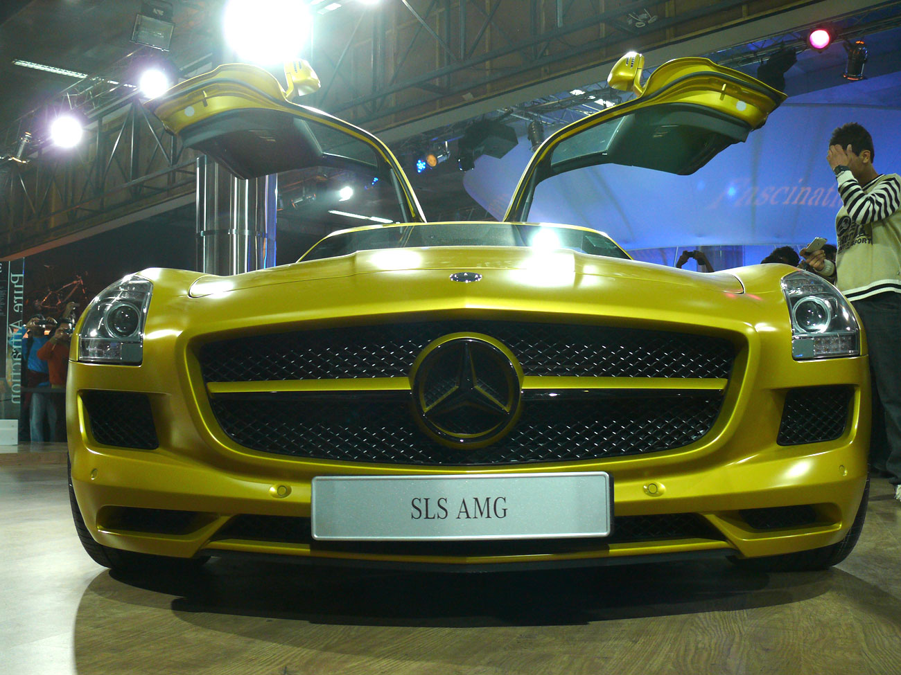Mercedes Benz SLS AMG at Auto Expo 2010 copyright Picturejockey : Navin Harish 2010
