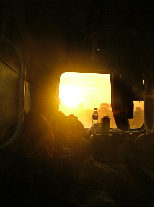 Sunrise from Rajdhani Express