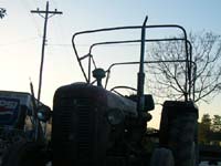 Tree and Tractor at dusk