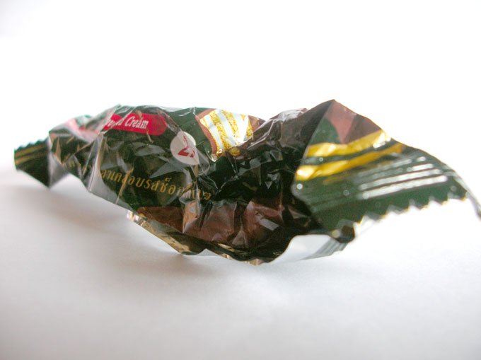 Wrapper of chocolate