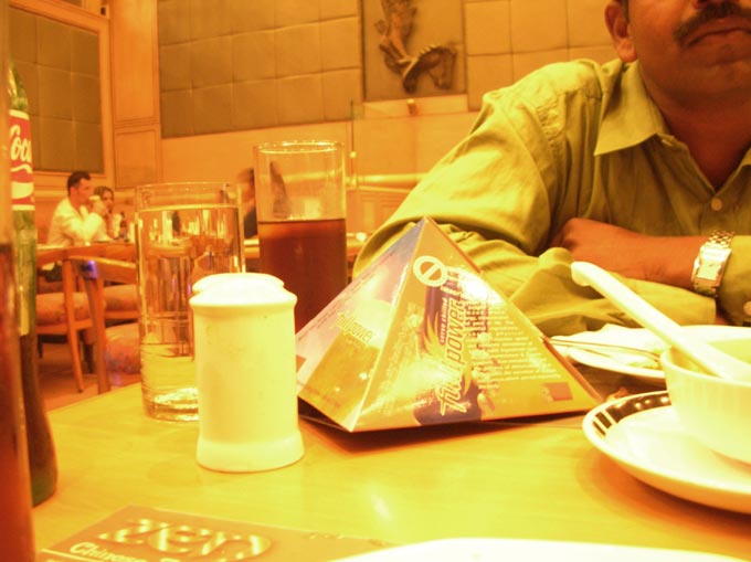 Daya Nayak in a bar in Delhi