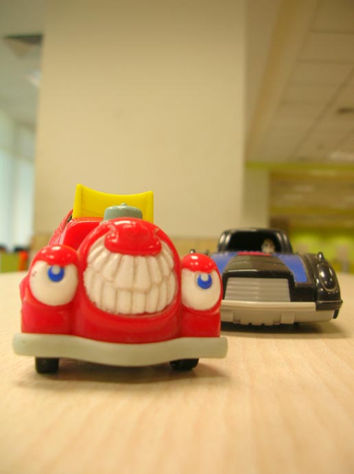 Get out of may you stupid car