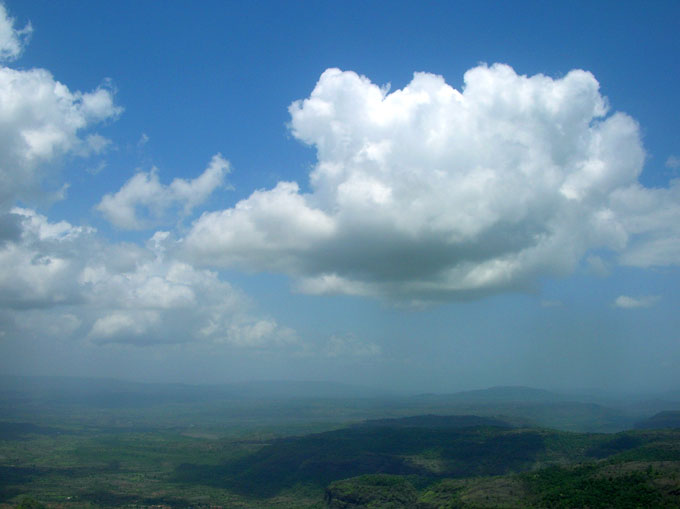 A cloud and his shadow