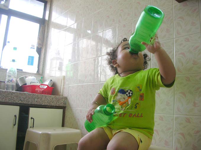 Drink a little from this...