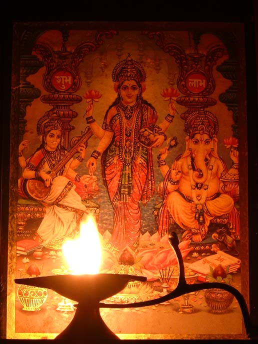 Blessings of Lord Ganesha and Godess Saraswati and Laxmi for New Year