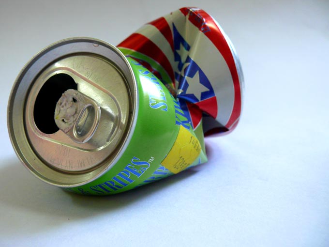 Down but not out - An image of empty soda cans | copyright Picturejockey : Navin Harish 2005-2007