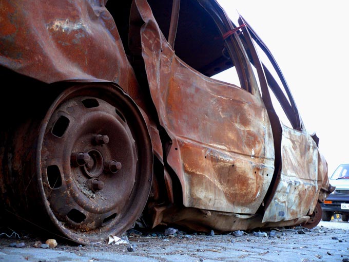 The getaway car that couldn't get away