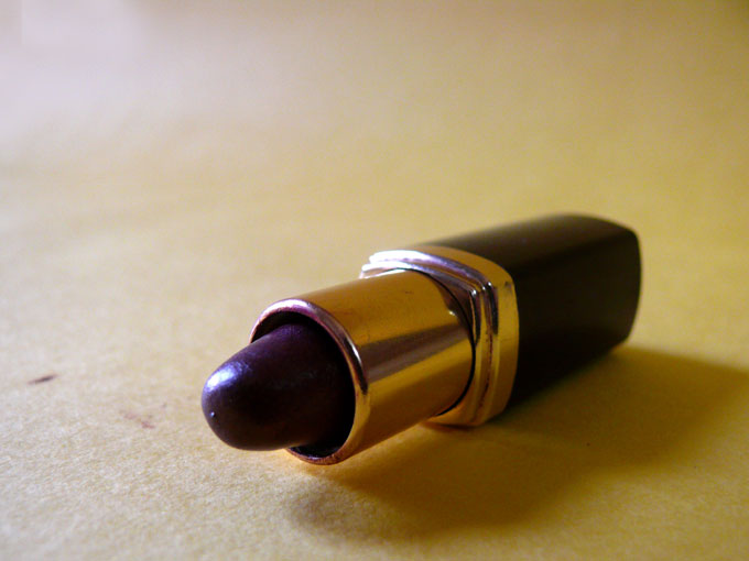 Lipstick is for girls - an image of a open maroon Lipstick | copyright Picturejockey : Navin Harish 2005-2007