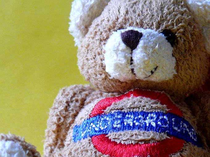Blocked out - An image of a teddy bear key ring with the Underground logo | copyright Picturejockey : Navin Harish 2005-2007