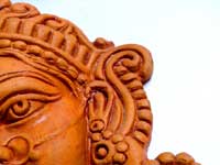After Ganpati, it will be durga - An image of a terracotta idol of goddess Durga
