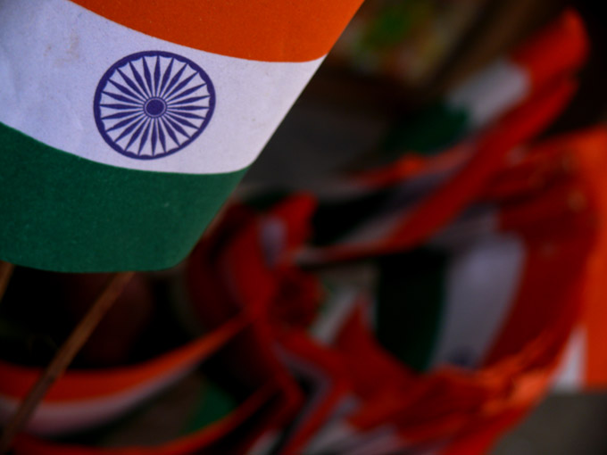What is a Republic? - An image of tricolour Indian national flags at a shop in Walkeshwar, south Bombay | copyright Picturejockey : Navin Harish 2005-2008