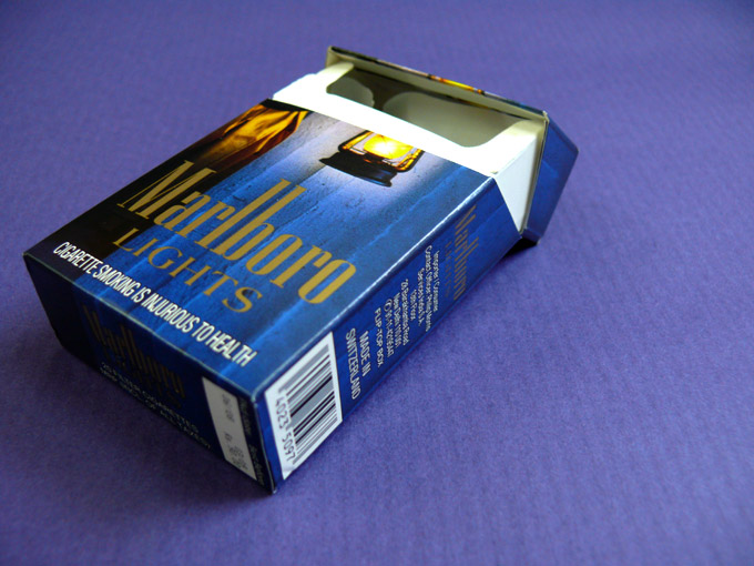 Marlboro Lights - An image of a pack of Marlboro Lights cigarette | copyright Picturejockey : Navin Harish 2005-2008