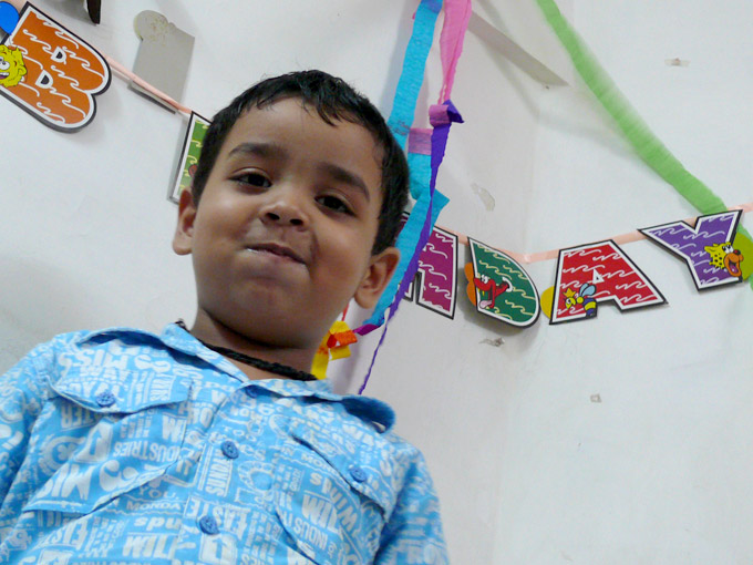 Manuraj on his fourth birthday, copyright Picturejockey : Navin Harish 2005-2008