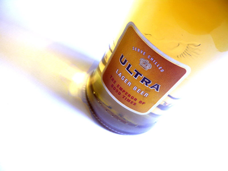 A bottle of Kingfisher Ultra Lager Beer, copyright Picturejockey : Navin Harish 2005-2009