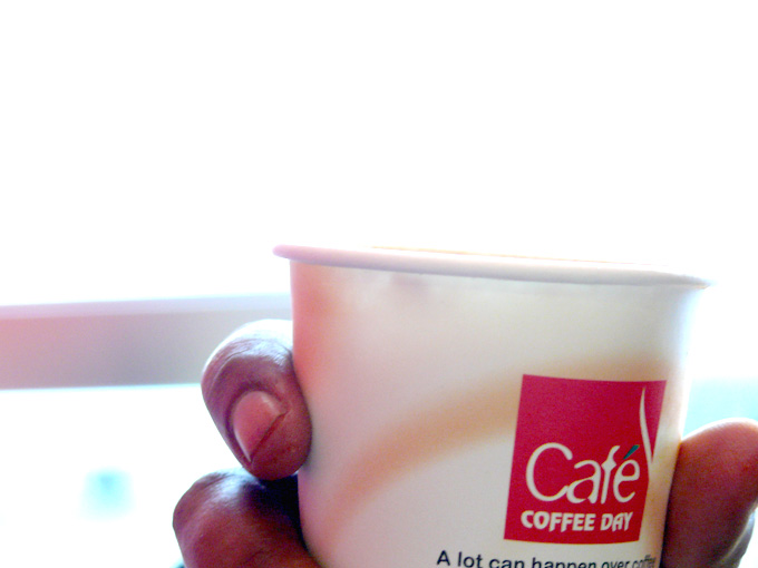A cup of cafe coffee day , copyright Picturejockey : Navin Harish 2005-2009