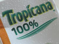 Lend me your ear... - A tetrapack of Tropicana 100% orange juice by Pepsico