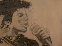 This is it - RIP Michael Jackson - A sketch of Michael Jackson I made in 1988