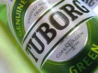 Losing the fizz - Two bottles of Tuborg beer