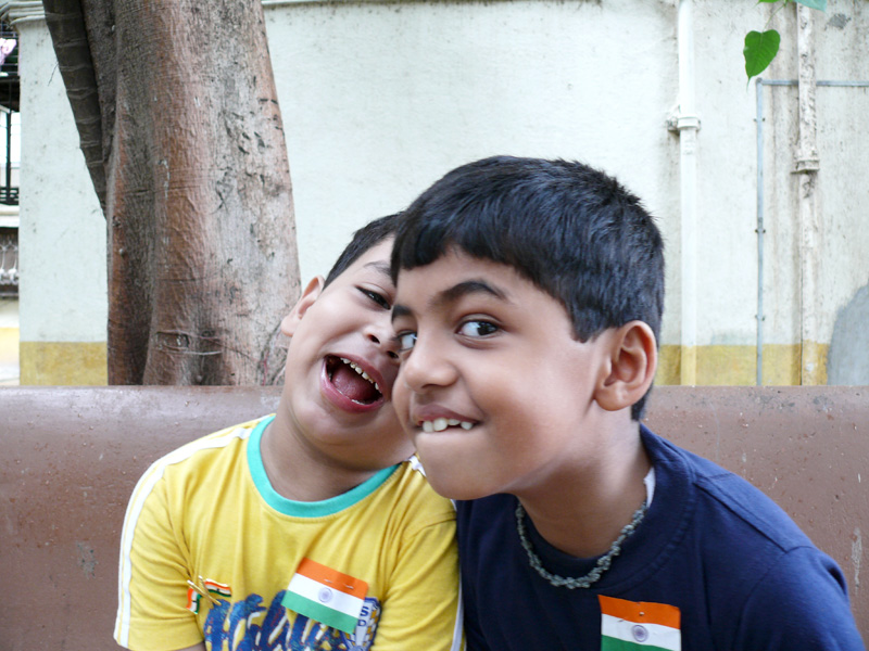 Manu and Nayan on Indipendence Day, copyright Picturejockey : Navin Harish 2005-2009