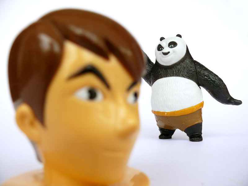 Manu's toys from McDonalds Ben 10 and Kung Fu Panda , copyright Picturejockey : Navin Harish 2005-2012